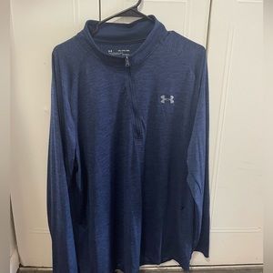 Under Armour Navy Blue Quarter Zip. Mens 2XL
